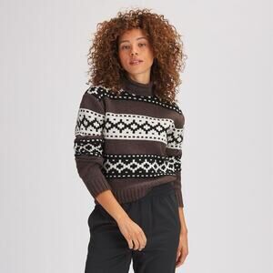 Backcountry Merino Wool Blend Cabincore Intarsia Knit Sweater Women's Small $199